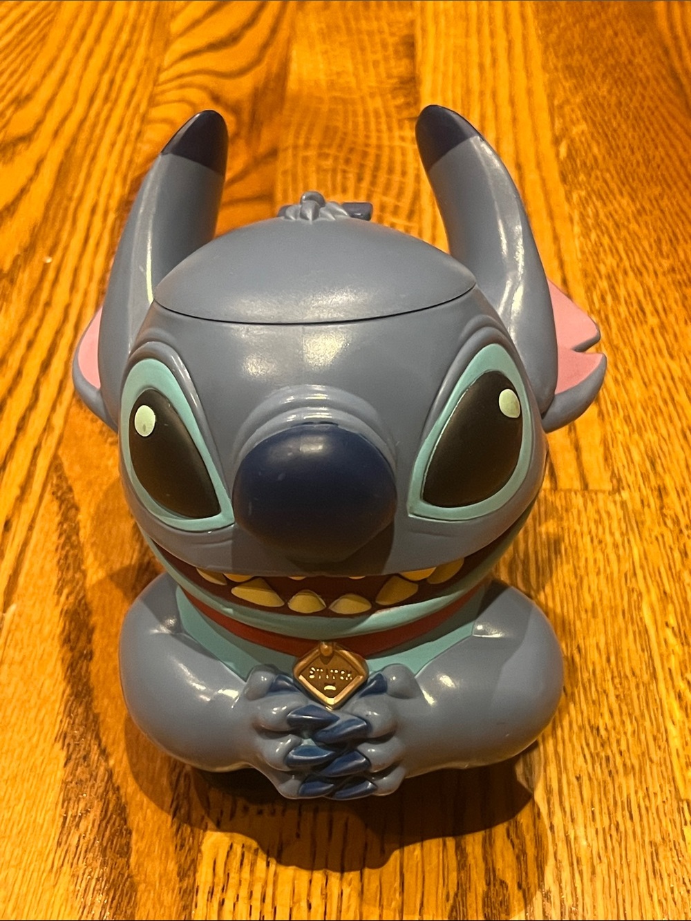 Vintage Disney On Ice Lilo & Stitch 3D Plastic Souvenir Mug/Cup with Lid